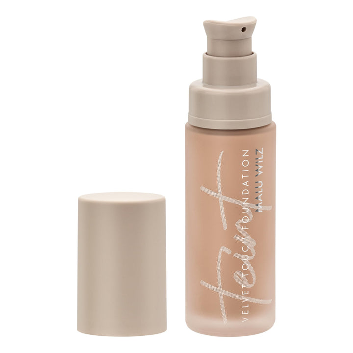 Malu Wilz Velvet Touch Foundation True Dark Sand 30ml I Skincare Creme Make up für makellosen Teint