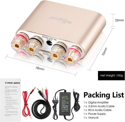 Nobsound NS-10G Pro Hi-Fi DSP Mini Digital Verstärker 100W Bluetooth 4.2 System Stereo Audio Home wi