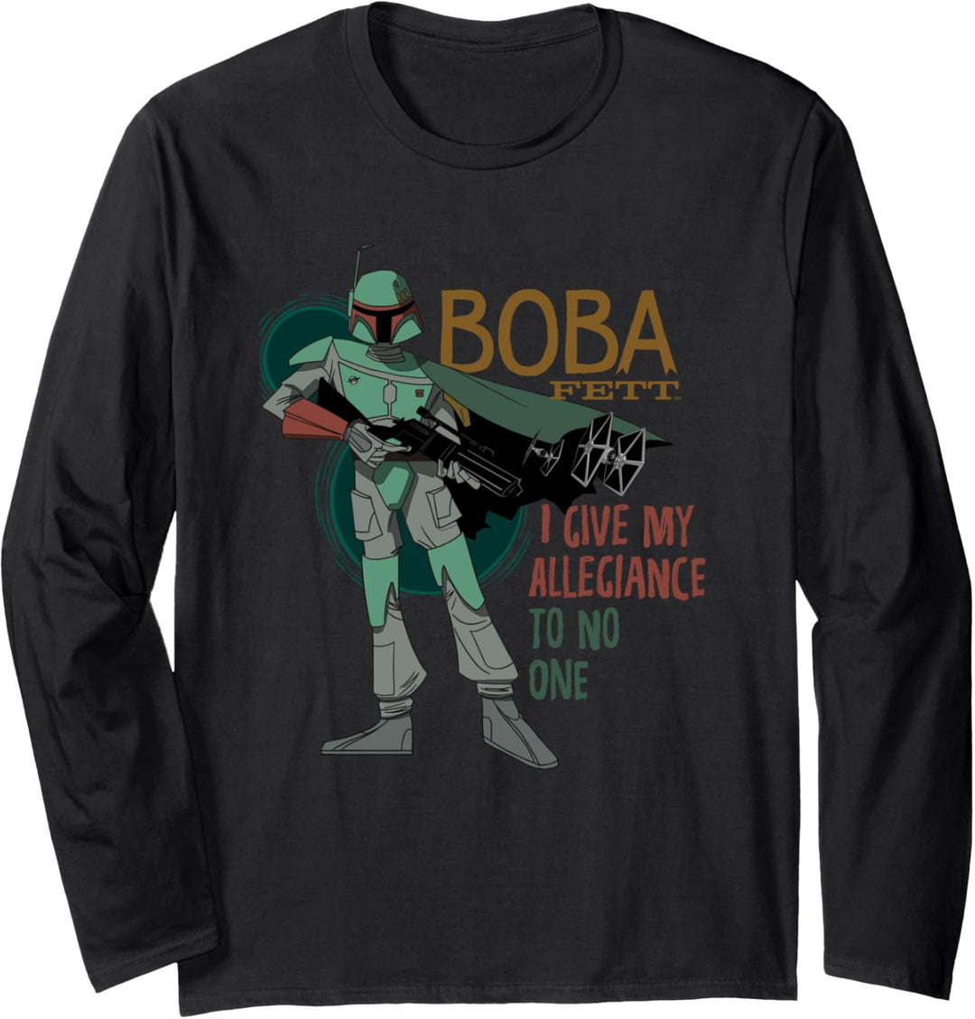 Star Wars Boba Fett I Give My Allegiance to No One Langarmshirt