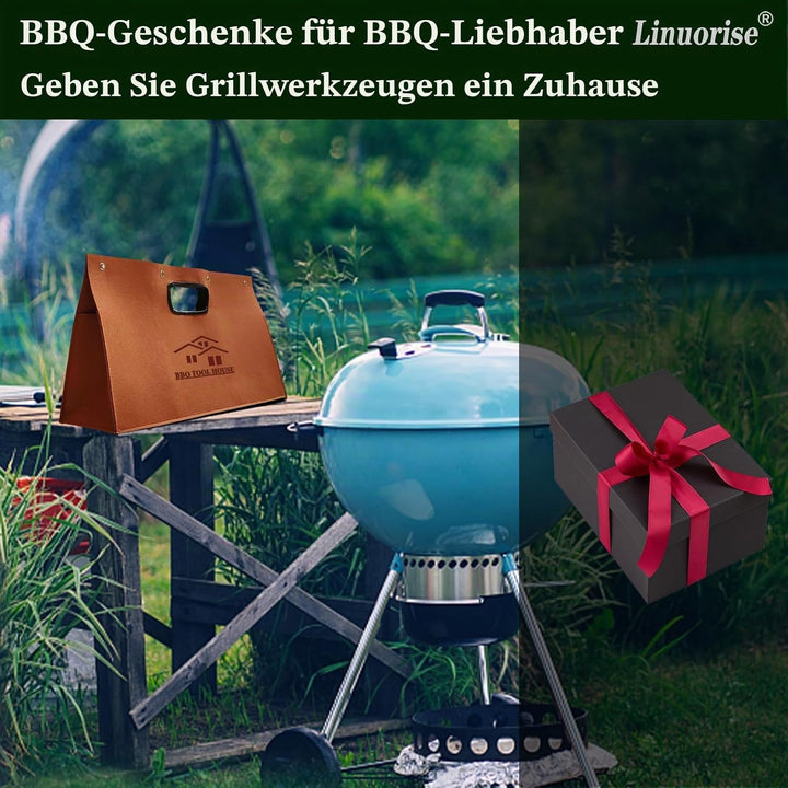 Werkzeugtasche für Grill Zubehör | Grillbesteck Aufbewahrungstasche | Aufbewahrung Grillzubehör | We