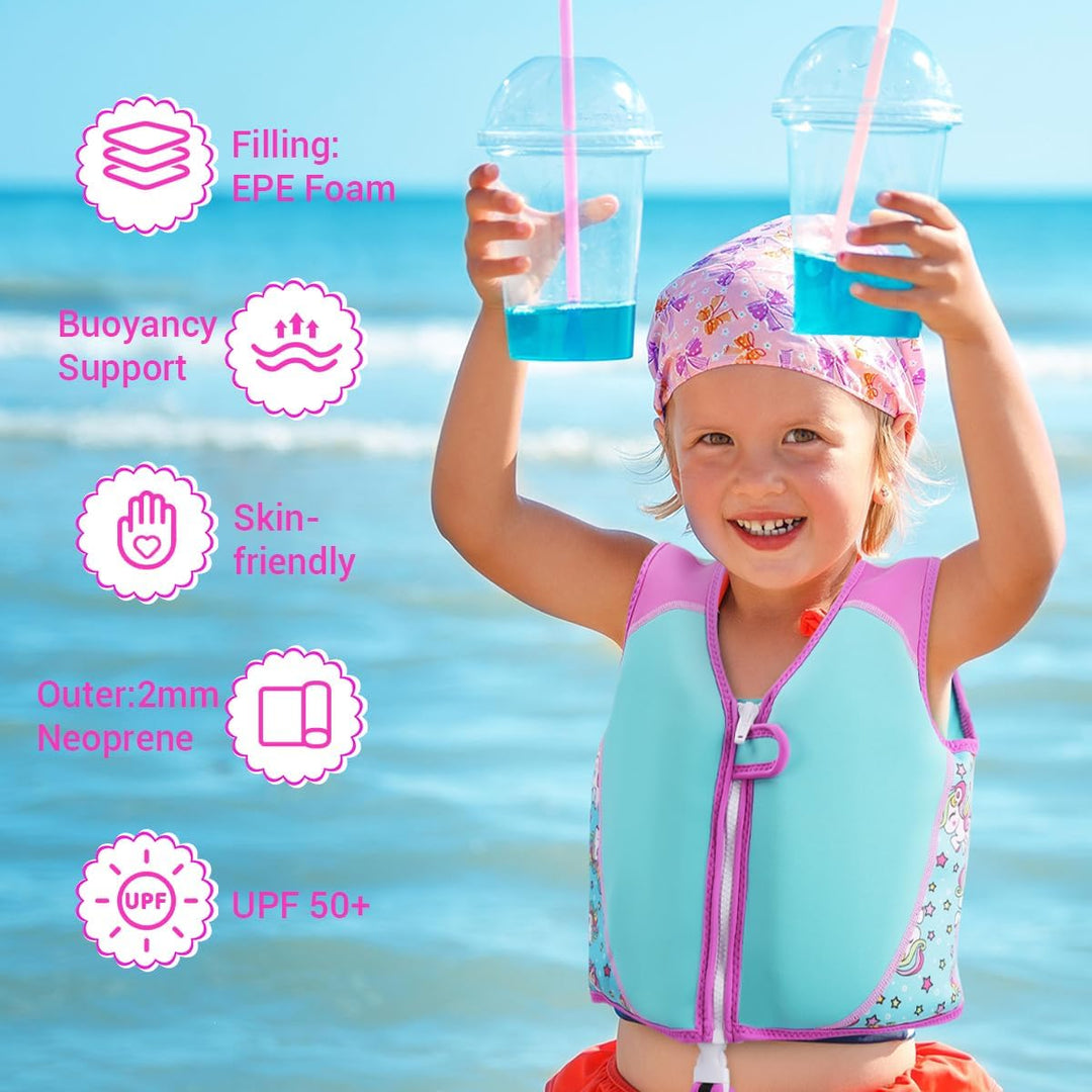 Kinder Schwimmjacke, Kleinkind Neopren Schwimmen Weste Schwimmtraining Hilfe Schwimmende Badeanzug m