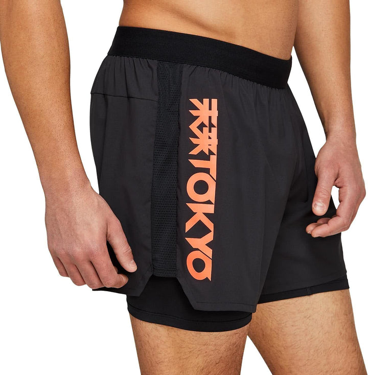 ASICS Katakana Laufshort Herren 21 Schwarz, 21 Schwarz