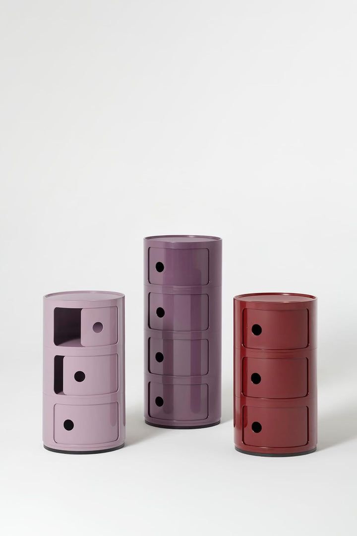 Kartell Componibili, Container 3-fächer, Malve 3-fächer Malve, 3-fächer Malve