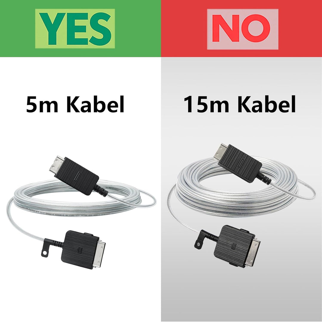 BN39-02470A 5 m/16 Fuss the Frame One Connect Kabel kompatibel mit Samsung Frame TV für LS03FA LS03D