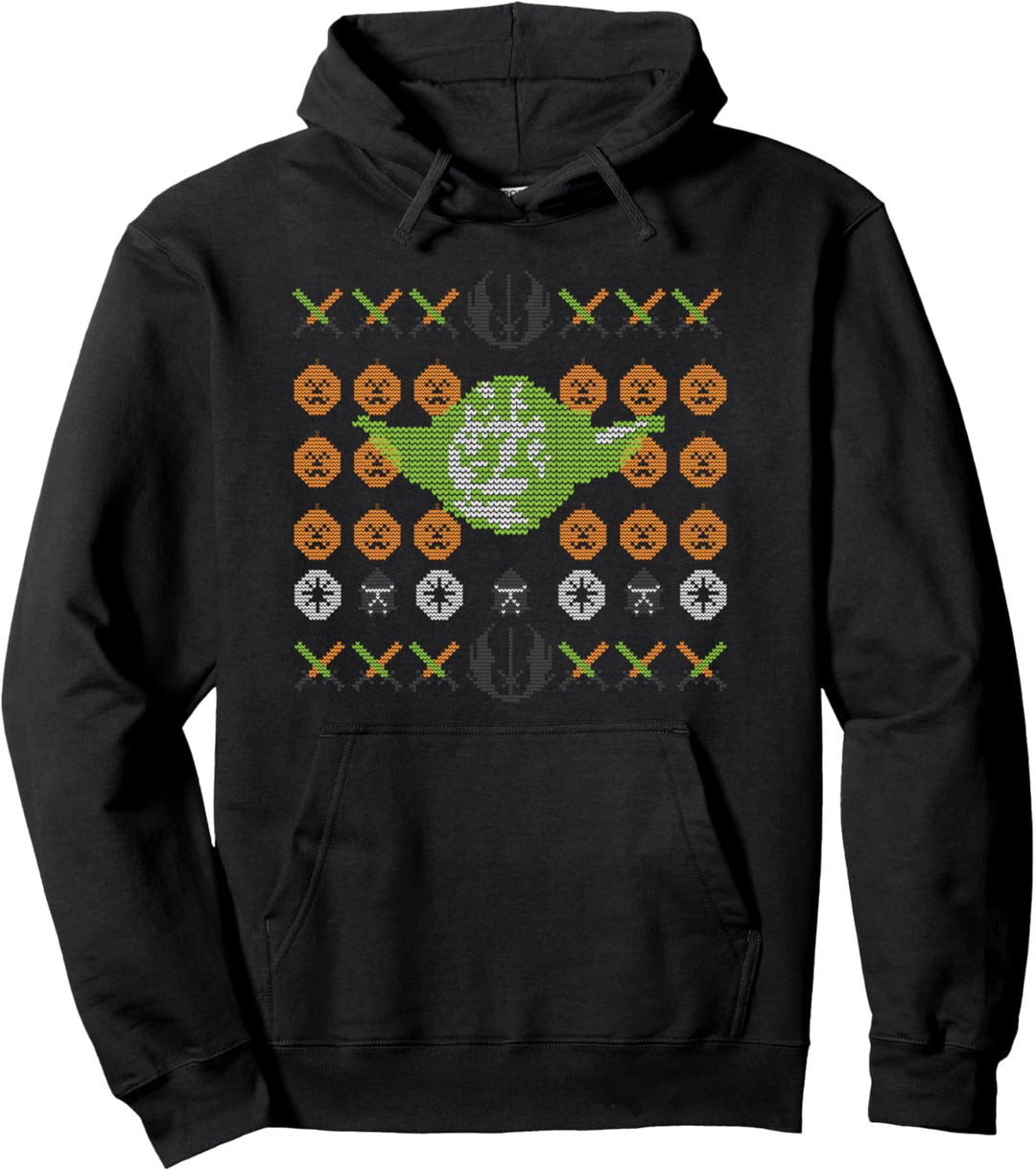Star Wars Yoda Jedi Ugly Christmas Sweater for Halloween Pullover Hoodie