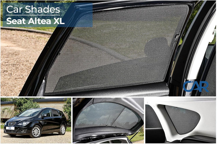 Satz Car Shades kompatibel mit Seat Altea XL 2006- (6-teilig)