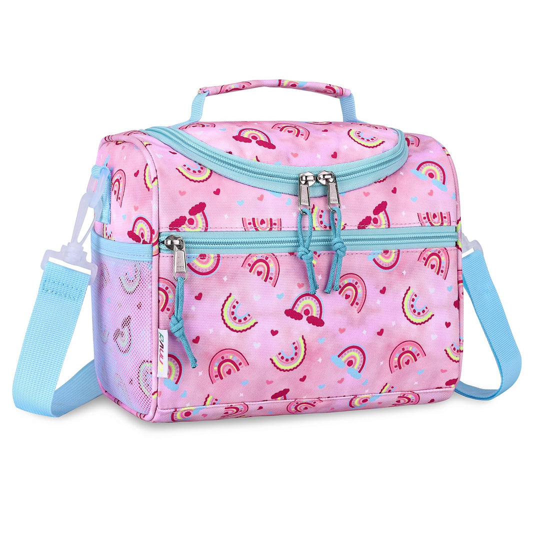 RAVUO Lunchtasche für Kinder, Niedlich Isoliert Lunch Tasche für Mädchen Kühltasche Kindertagesstätt