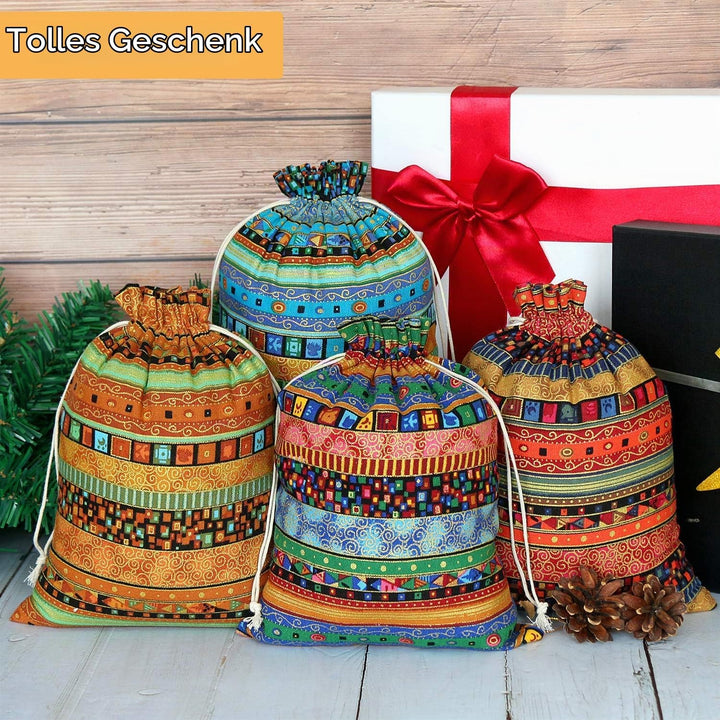 SumDirect 20Pcs Jutesäckchen Jutebeutel, Geschenksäckchen, Jute Sack, Baumwolle Säckchen mit Kordelz