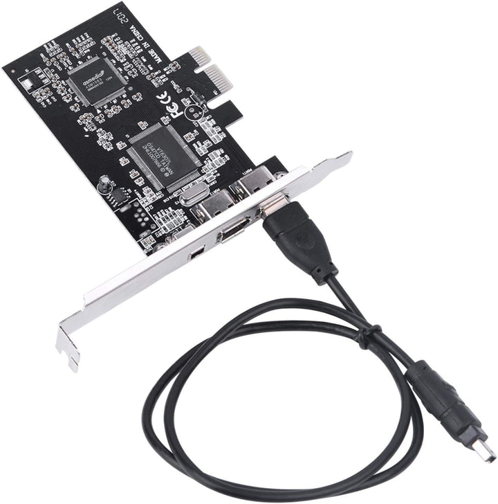 PCIE FireWire-Karte, PCI-E PCI Express FireWire 1394a IEEE 1394-Controllerkarte mit Firewire-Kabel f