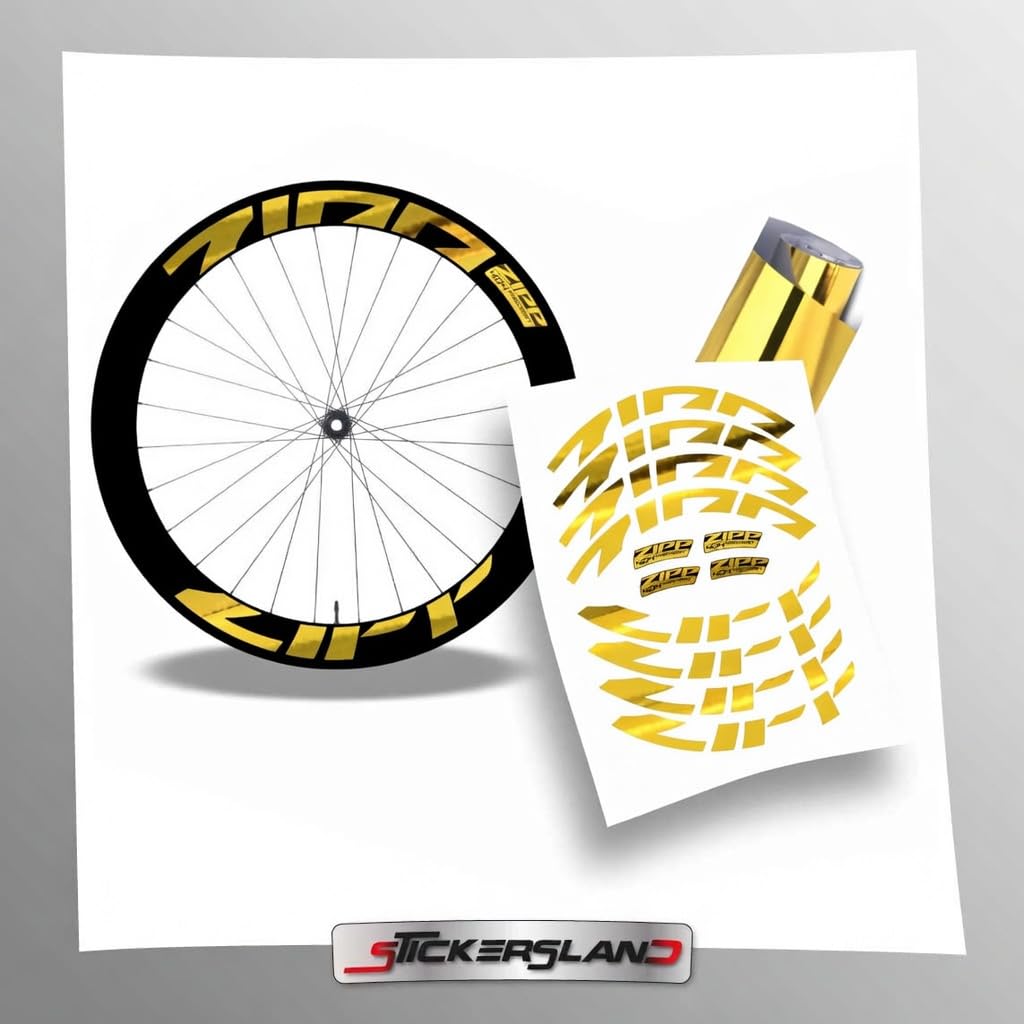 Aufkleber-Set für Fahrrad, kompatibel mit Felgen 404 Firecrest, Profil 58 mm, aus Vinyl | Dekorative