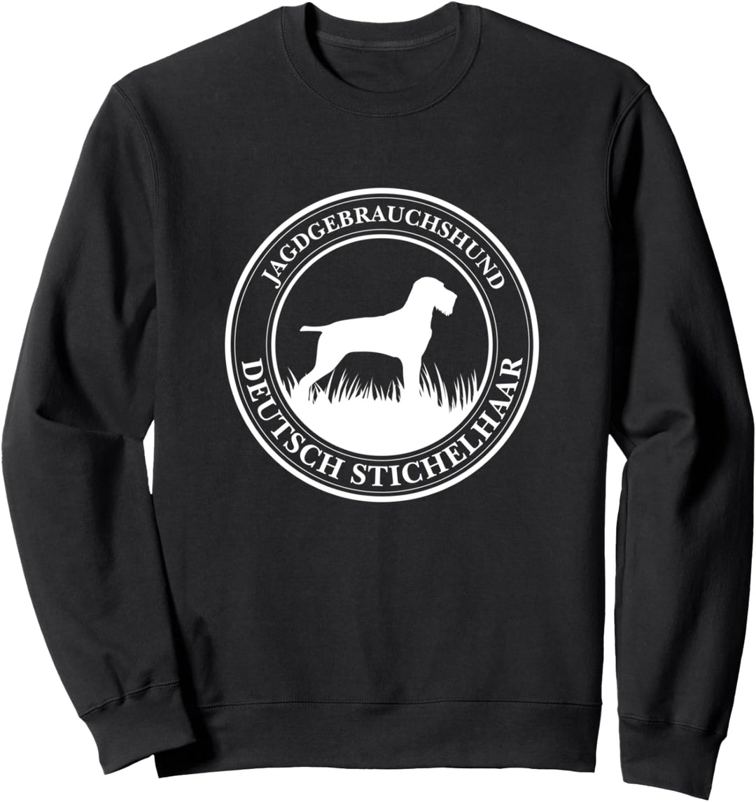 Deutsch Stichelhaar Jagdgebrauchshund Jäger Hunde Jagdhunde Sweatshirt