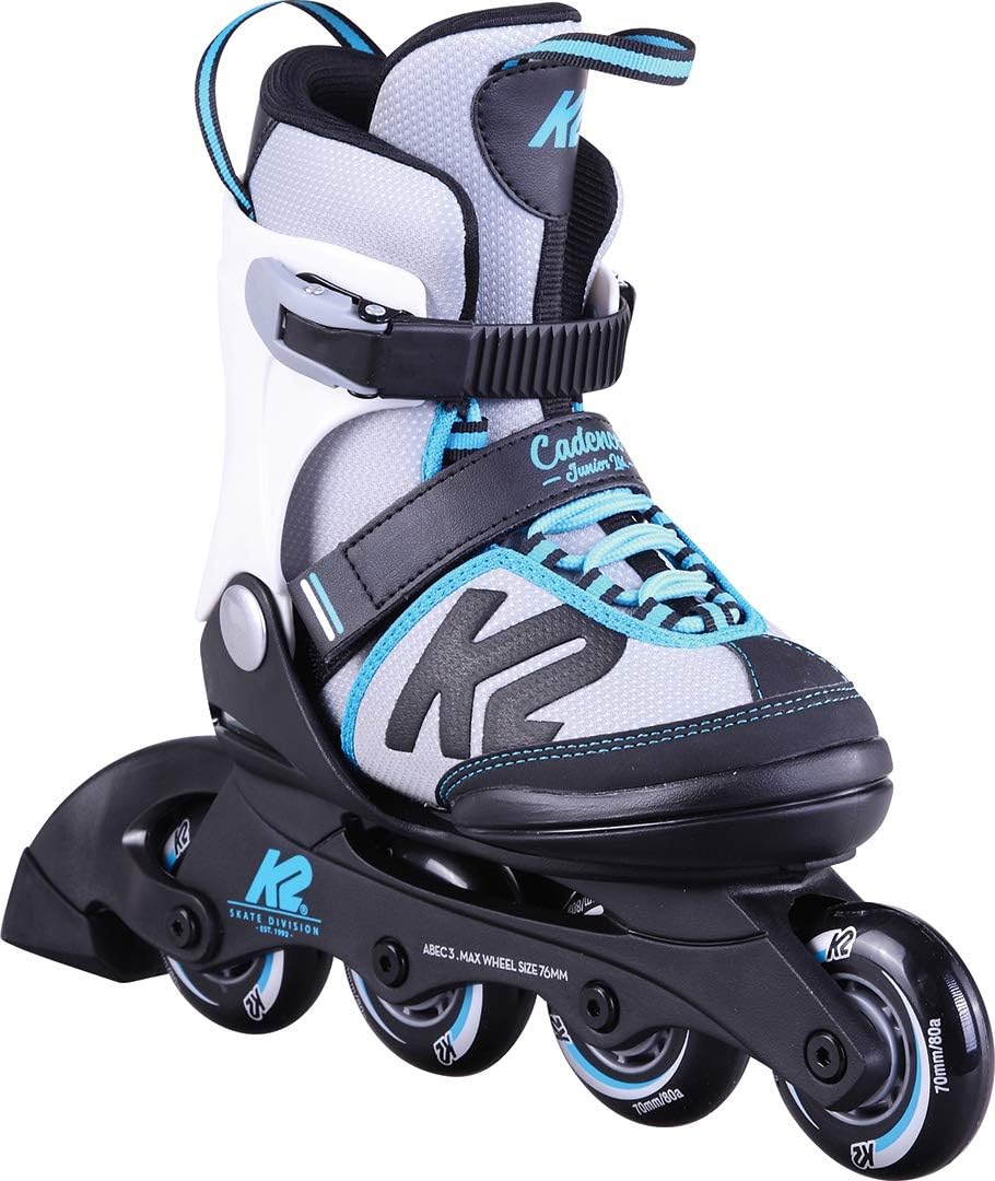 K2 Skates Mädchen Marlee Inline Skate L (EU: 35-40 / UK: 3-7 / US: 4-8) Blue Einfarbig, L (EU: 35-40