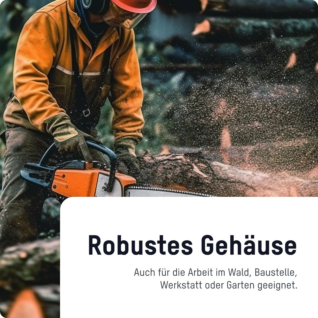 ANSMANN Feuchtigkeitsmessgerät mit grossem LCD-Display, einfache Auswahl von 4 Holzgruppen oder 4 Ba
