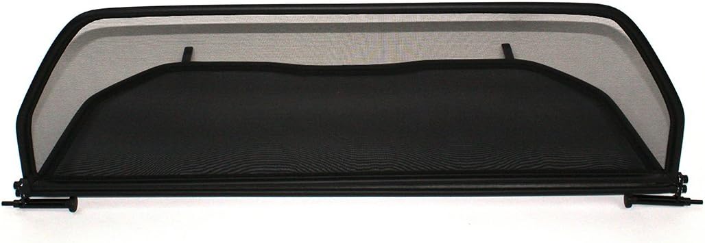 GermanTuningParts Windschott für VW Golf 3+4 (1993-2002) - Klappbar - mit Schnellverschluss - Schwar