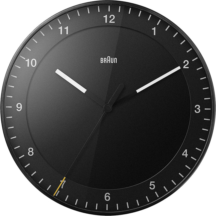 Braun Klassischer Mixed Analog Wanduhr Zuhause Geschenke mit ruhiges Quarzuhrwerk, leicht lesbares Z