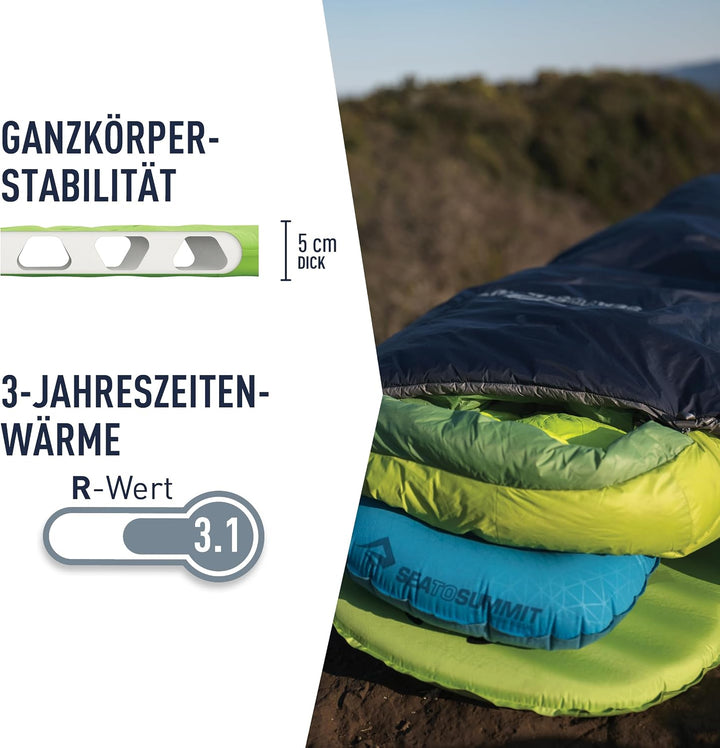 SEA TO SUMMIT - Comfort Light Self Inflating Isomatte - rutschfeste Schlafmatte - Delta Core-Technol