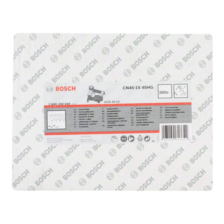 Bosch Professional Dachpappennagel CN 45-15 HG 45 mm, feuerverzinkt, 2608200049, 45 mm