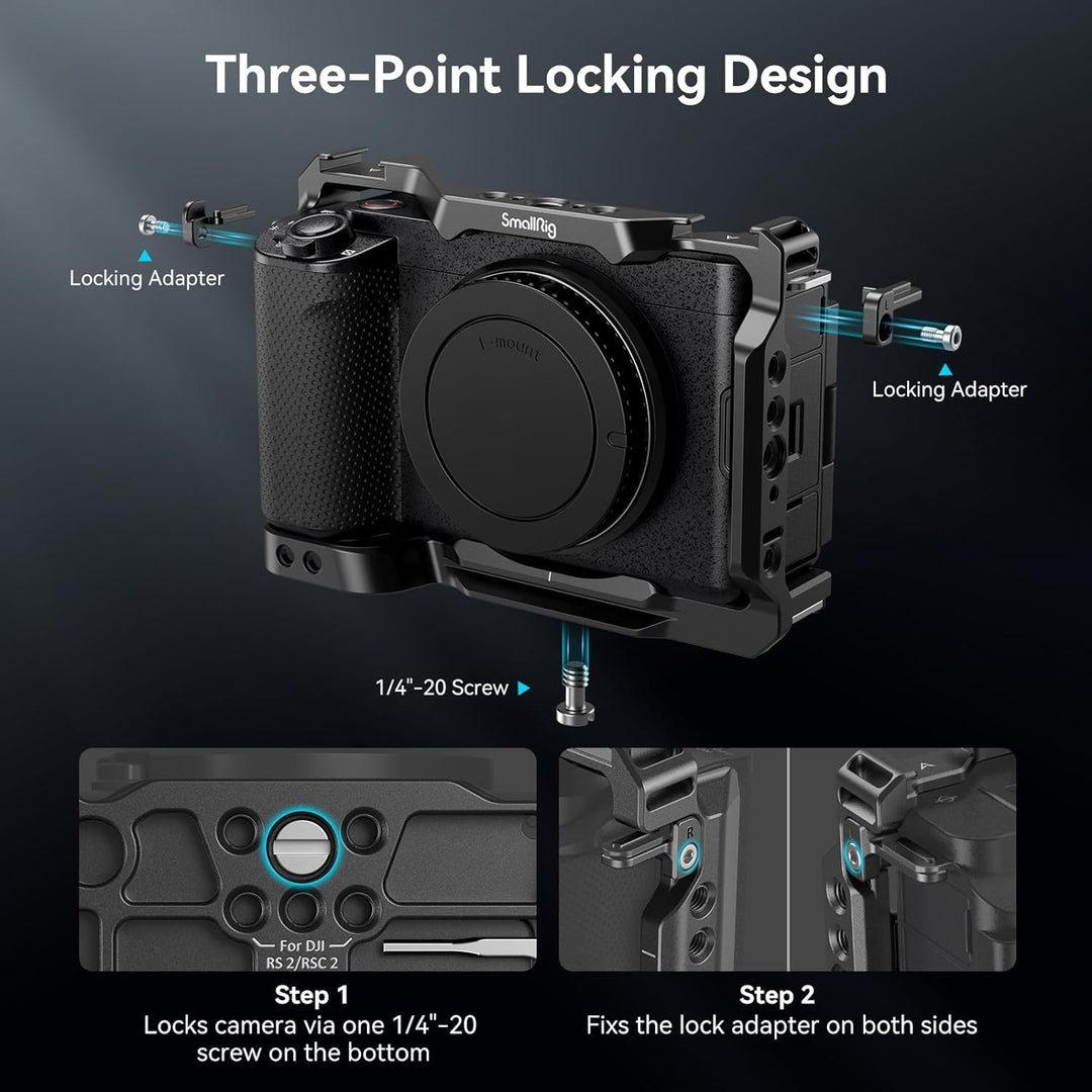 SMALLRIG ZV-E1 Cage Käfig für Sony ZV-E1, vollständiger Kamerakäfig für Sony Alpha ZV-E1, integriert