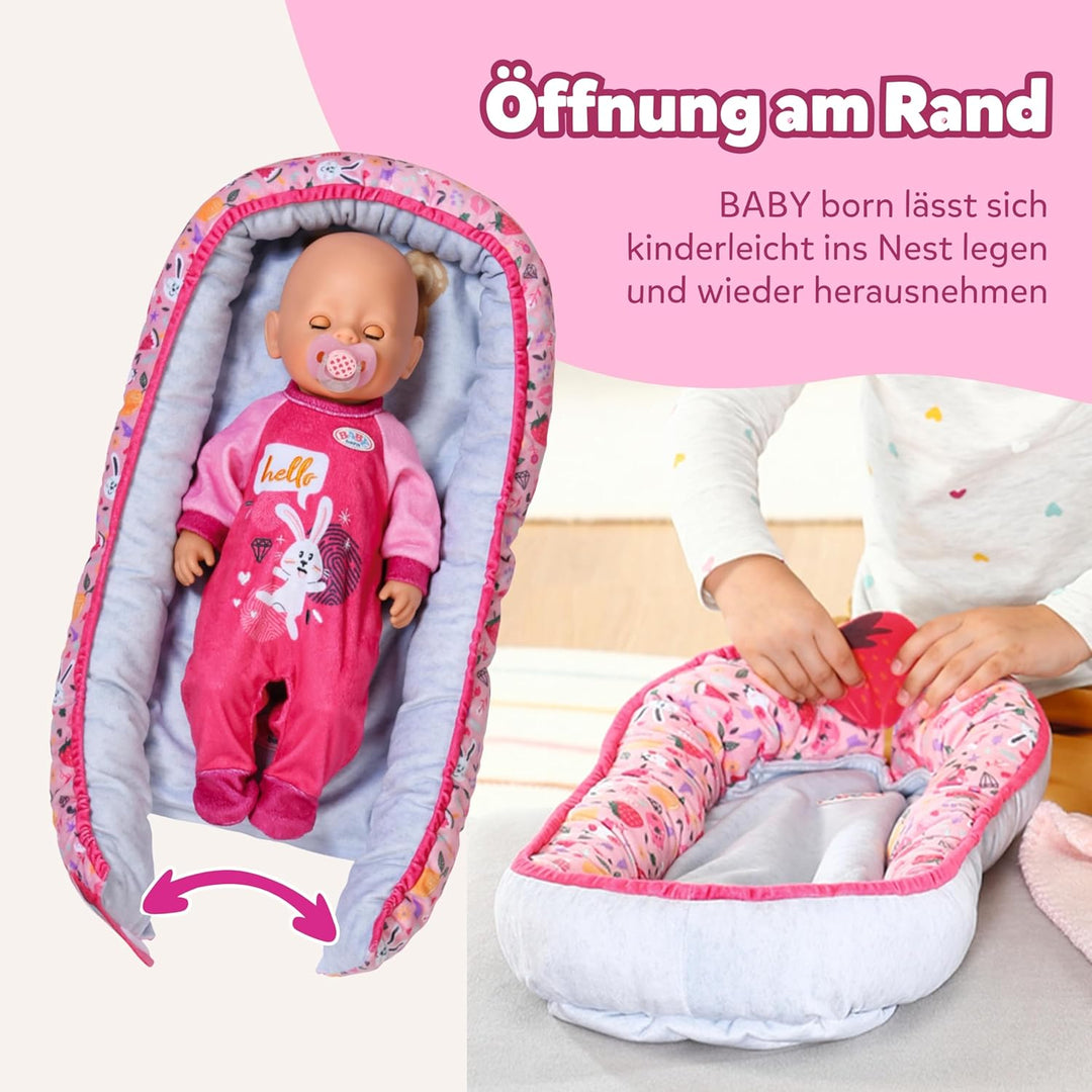 BABY born Baby Nest für 36 cm und 43 cm Puppen, 835821 Zapf Creation, Rosa