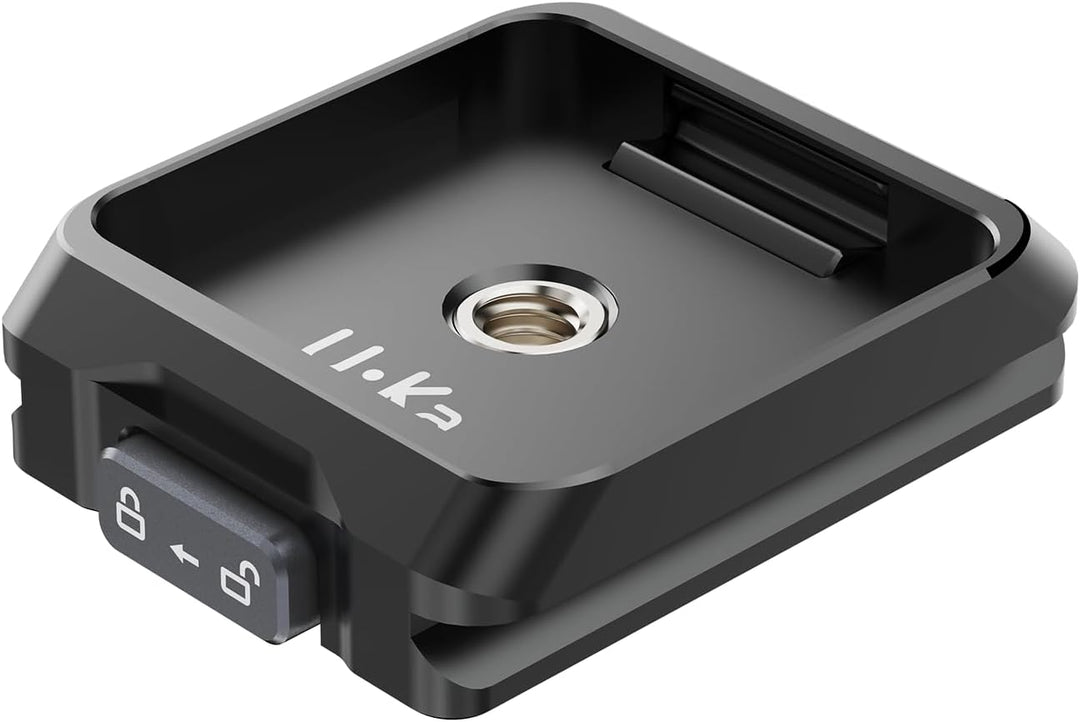 ULANZI UKA03 Quick Release Base, Schnellkupplungssockel mit 1/4' Schraubgewinde für Dreibein, Einbei