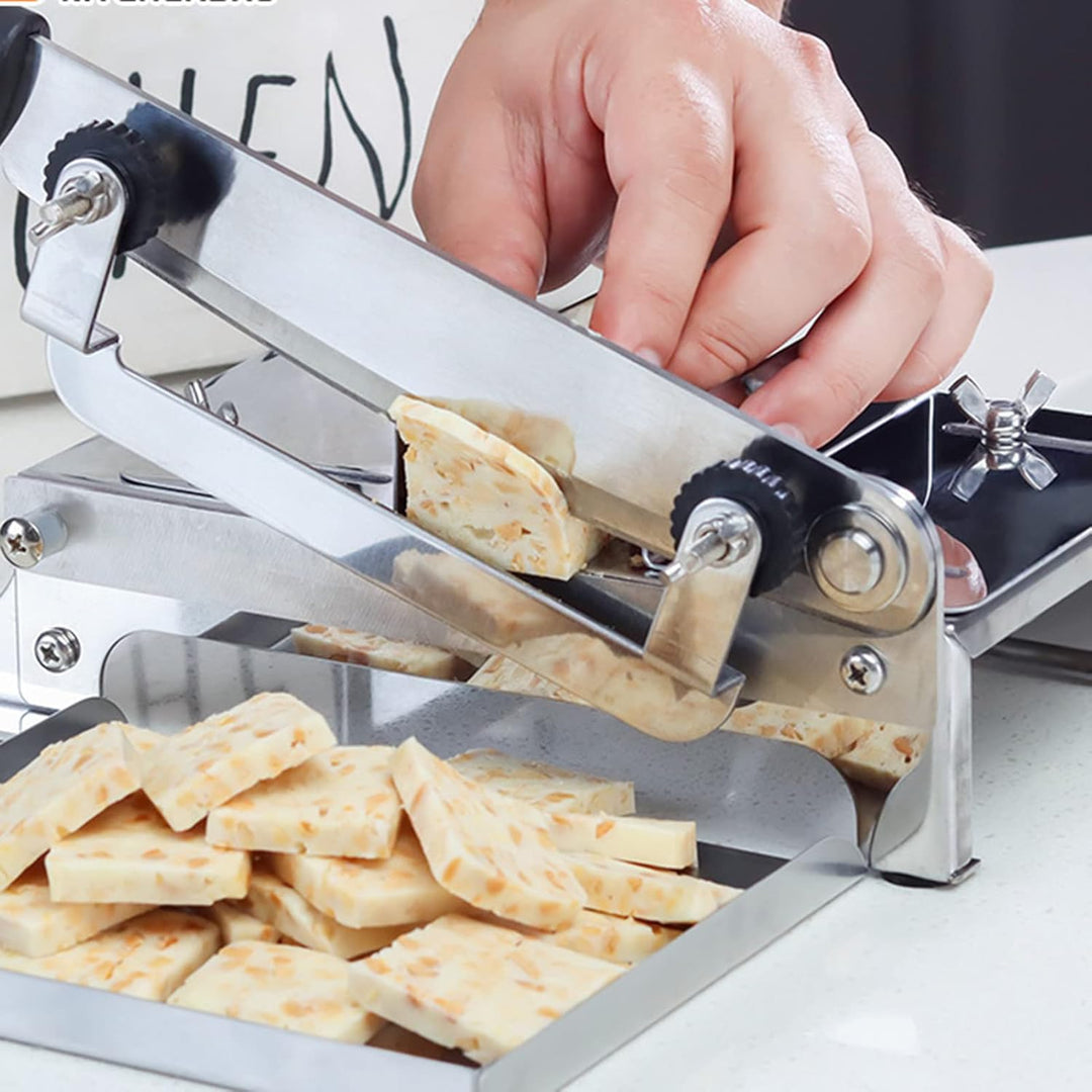 Allesschneider - Grosse Hochleistungs-Edelstahl-Schneidemaschine - Mehrzweck-Küchenwerkzeuge mit Gri