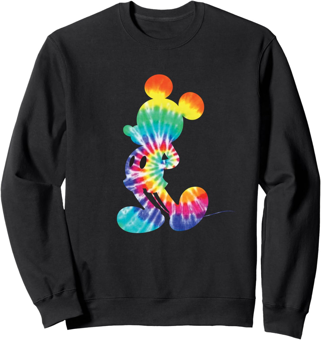 Disney Micky Maus Regenbogen-Batikfarbe Sweatshirt