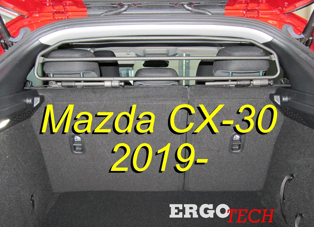 ERGOTECH Trenngitter Hundegitter Schutzgitter kompatibel mit Mazda CX-30 (ab BJ 2019), RDA65HBG-2HXX