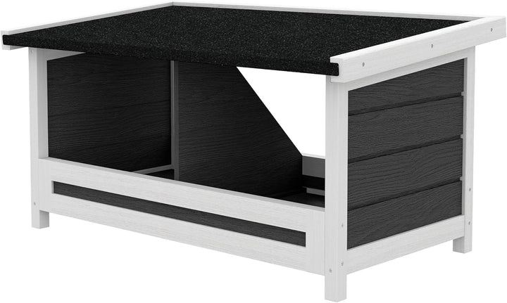 PawHut Legenest für Hühner, Abrollnest aus Holz mit Asphaltdach, erhöhtem Boden, Hühnernest für bis