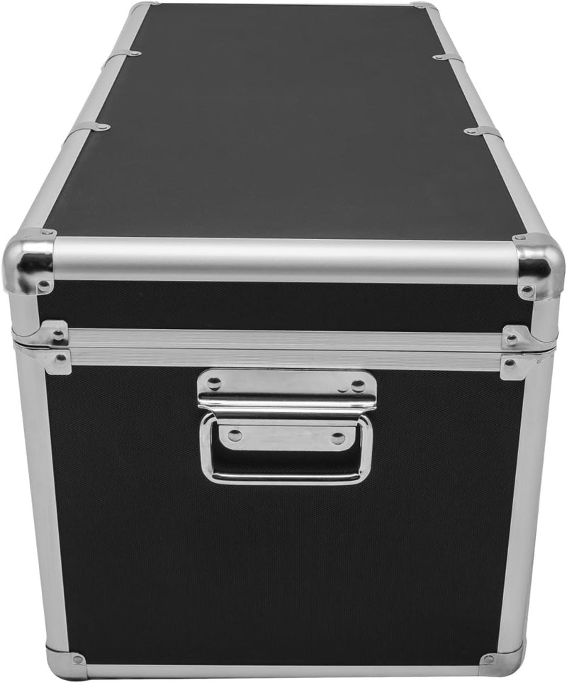 Aluminium-Rahmenkoffer Transport-Box, Koffer in Schwarz mit 54 Liter Volumen 054 Liter Schwarz, 054