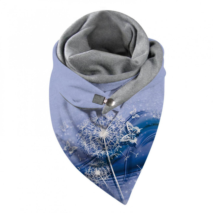Dreieckschal Damen Schals Lässige Weich Kopftücher Dreieck Winterschal Herbstschal mit Button Knopf