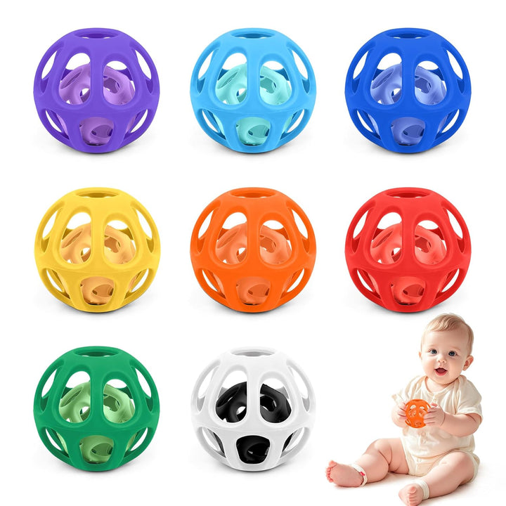 MCGMITT Babyspielzeug Set – Rassel Beissring mit Greifling, Handgelenkrassel und Rasselsocken Montes