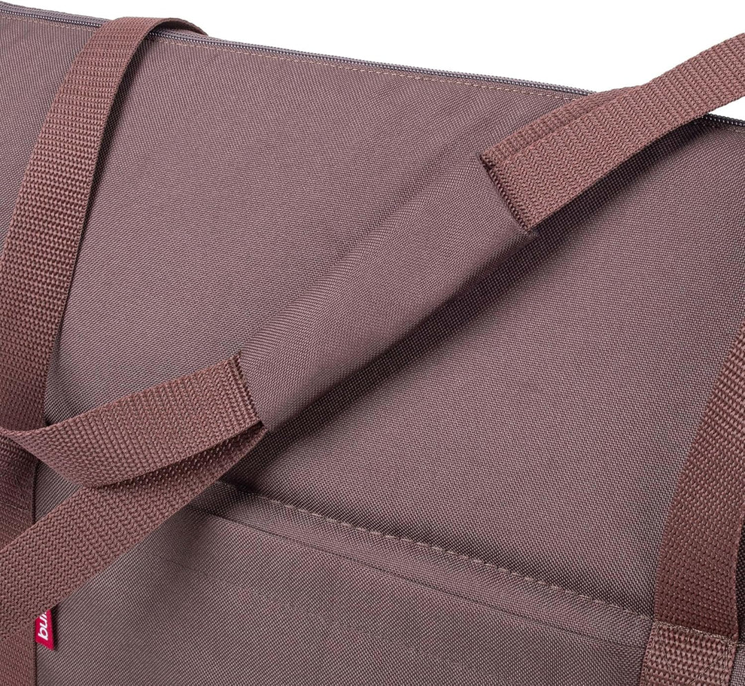 Hundetasche - Braun Beige/Minky, L bis 15 kg - Tragetasche für kleinen und mittleren Hund, Welpen, K