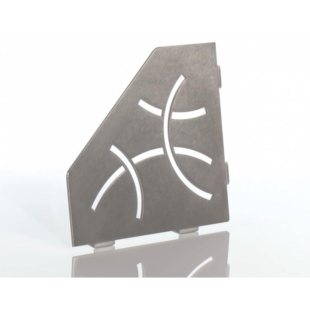 Schluter Systems Pentagon Eckregal E - gebogenes Design - Edelstahl gebürstet (SES2D6EB) - Kerdi-Lin