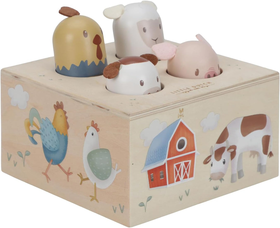 Little Dutch Pop Up Holz Spielzeug Baby Tiere - Little Farm