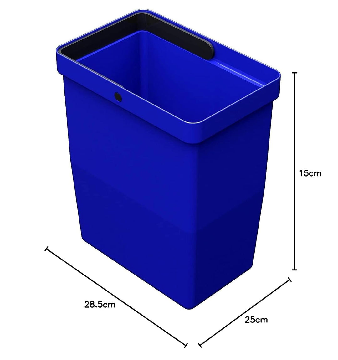 LM 530 ECO | 8-Liter-Mülleimer aus recycelbarem Material | Platzsparender Küchenmülleimer | 15 x 23