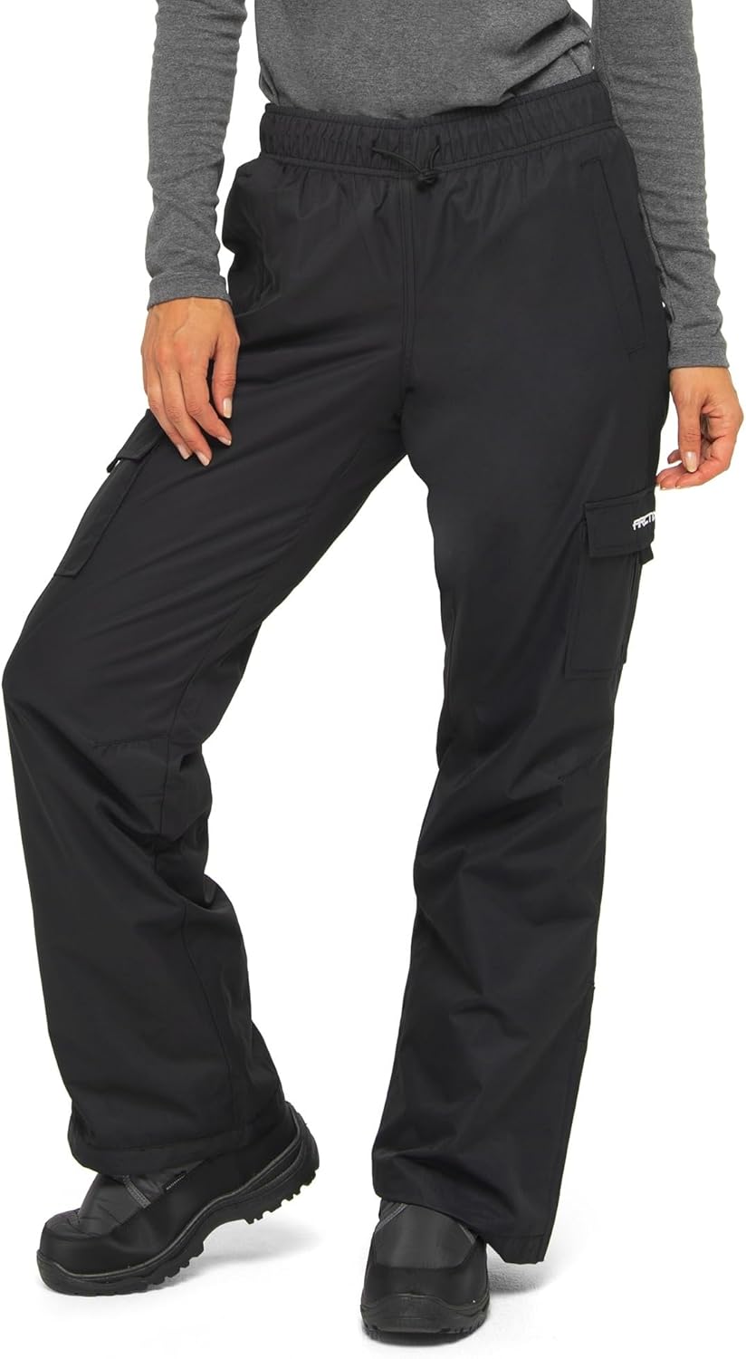 ARCTIX Damen Women's Lumi Fleece Lined Cargo Pant Skihose XL Schwarz, XL Schwarz