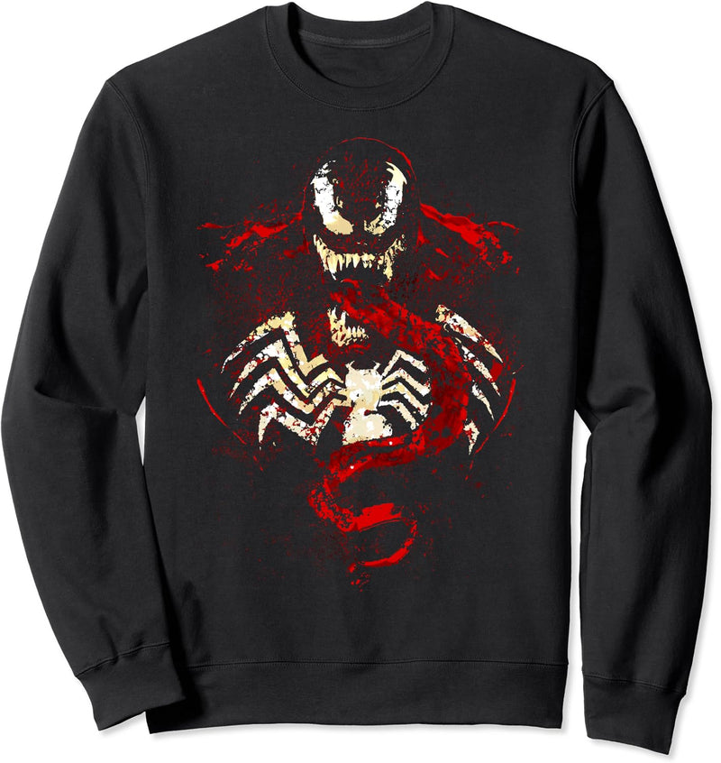 Marvel Venom Splatter Tongue Cut-Out Sweatshirt