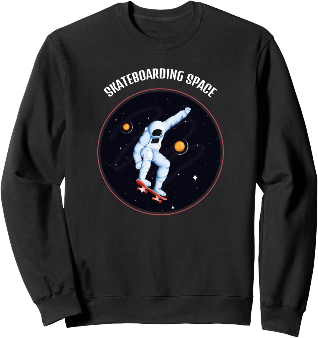 Skateboarding Weltraumsport Spaceman Sweatshirt