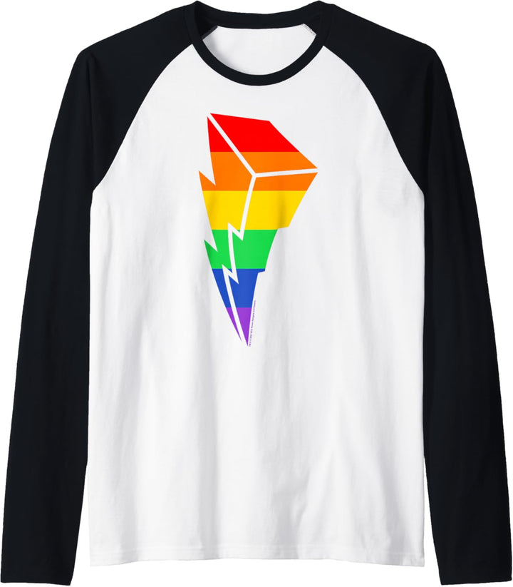 Power Rangers Pride Bolt Rainbow Raglan