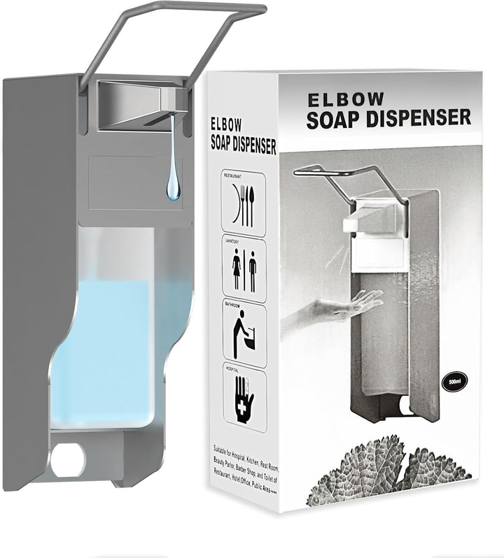 OVAS HOO Desinfektionsspender Wand Aluminium Seifenspender Wandbefestigung 500 Ml Eurospender Mit El