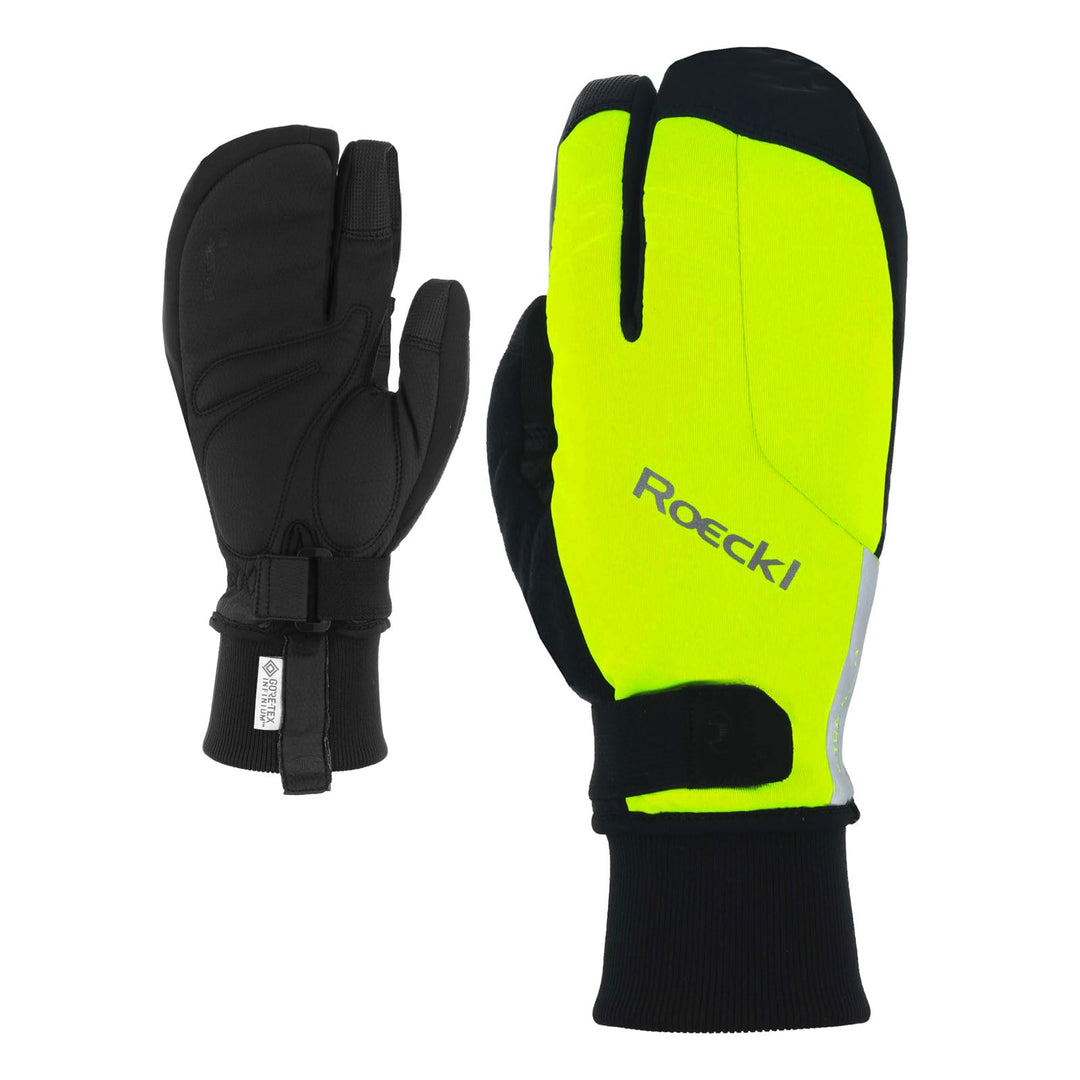 Roeckl Villach 2 Trigger Winter Fahrrad Handschuhe lang Fluo gelb 2023 Gelb 9.5, Gelb 9.5