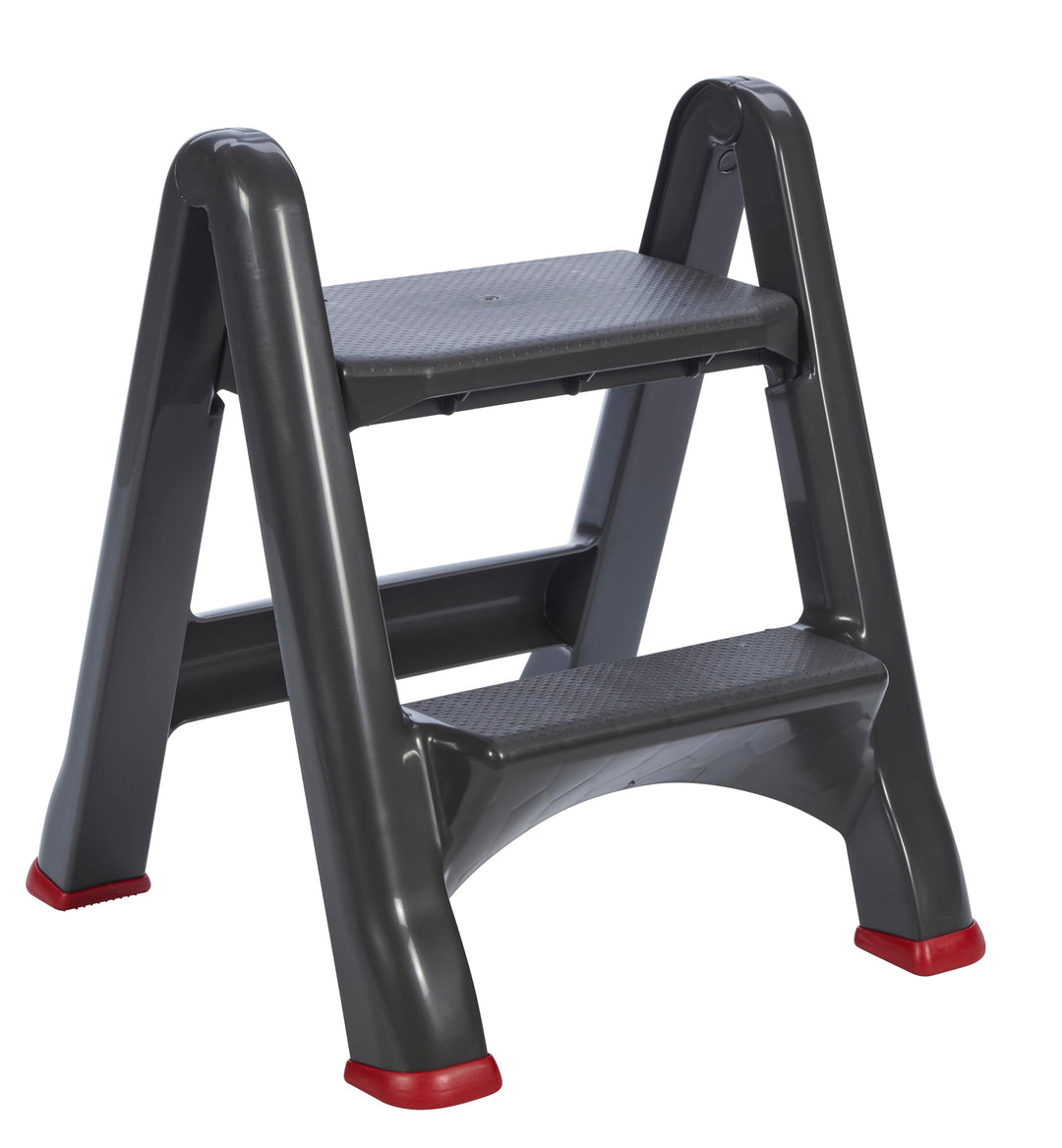 CURVER Klapptritt, Plastik, anthrazit/rot, 48.6 x 17.2 x 63 cm Tritthocker 48.6 x 17.2 x 63 cm, Trit