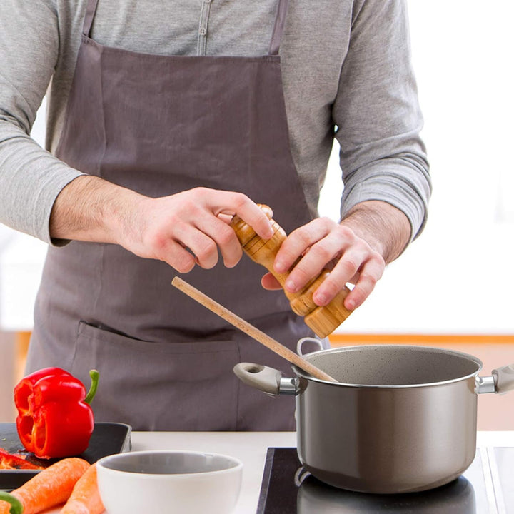 BRUNNER: Camping Kochgeschirr Keramik Topfset (Töpfe und Pfannen) - 7+1 teilig ø 20 cm CHOCOLATE - 4