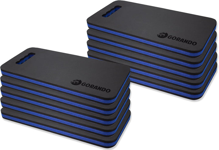 GORANDO® Premium Kniekissen 10er Set |blau| Kniebrett | Knieunterlage - Ideal für die Arbeit in Werk