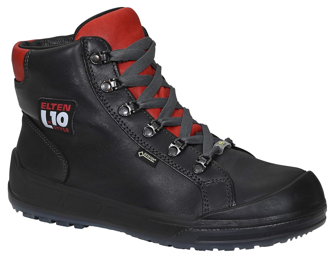 ELTEN Sicherheitsschuhe DELUXE GTX Mid ESD S3 CI, Damen und Herren, Leder, Stahlkappe, leicht, sport