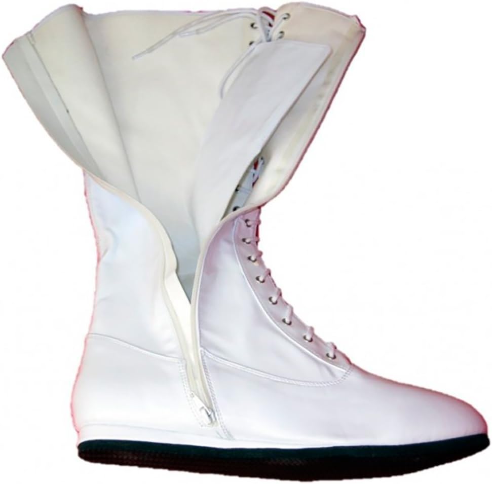 Wrestling Pro Kostüm Schuhe (Large, Weiss) L Weiss, L Weiss