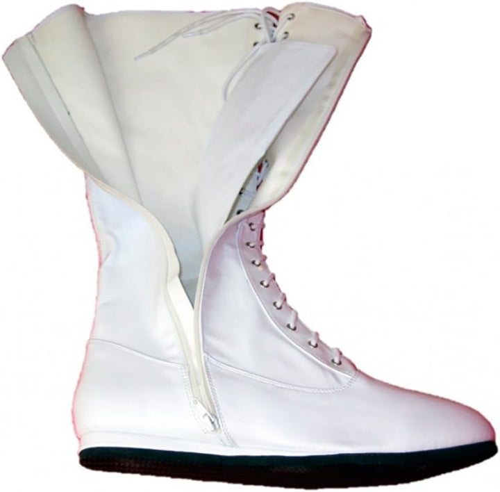 Wrestling Pro Kostüm Schuhe (Large, Weiss) L Weiss, L Weiss
