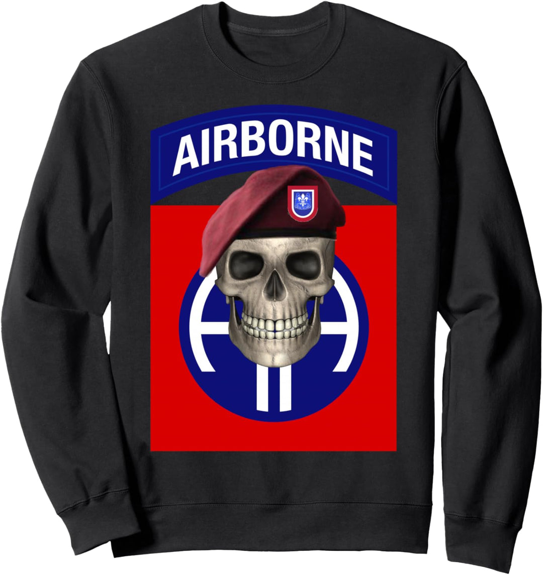 82nd Airborne – Ft Bragg, NC Skull Design Sweatshirt