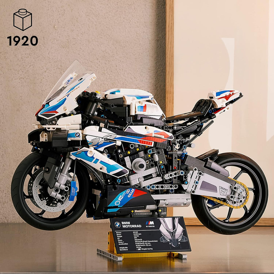 LEGO 42130 Technic BMW M 1000 RR Motorrad Modell für Erwachsene, Modellbausatz, Set als Geschenk zum