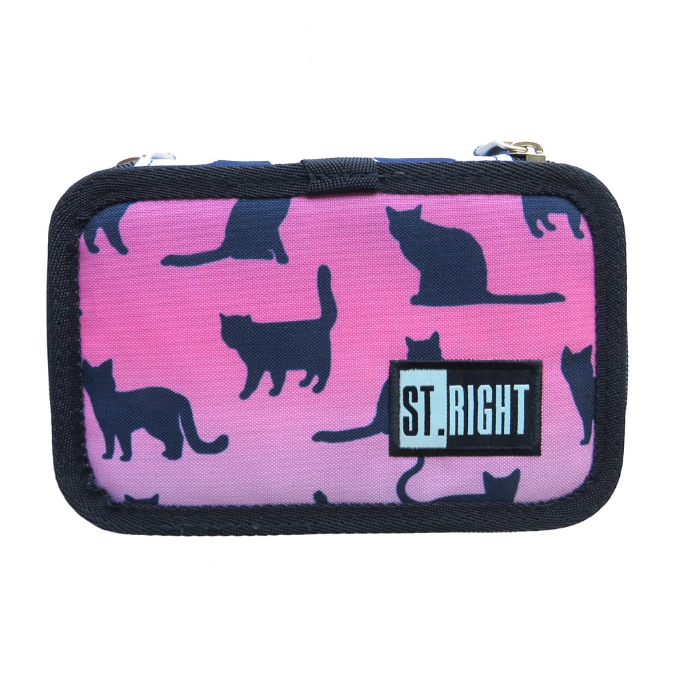 St. Right XXL Federtasche Federmappe Federmäppchen 46-teilig gefüllte Schüleretui 3-stöckig 19 x 13